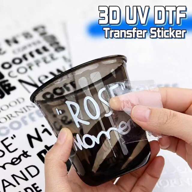 Reusable Vinyl Sticker UV Printing Custom Shape Decal for Cup Notebook Phone Case Daily Items Decoration Wholesale