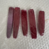 Rubis brut 5 #   8 #   Corindon brut synthétique rouge haute résistance à la température pour bijoux, matériau brut de diamant, rubis brut 8 #