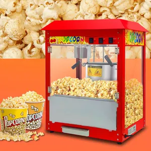 Hochwertige gewerbliche automatische Popcorn-Verkaufsautomat Elektro-Tresenplatten-Popcorn-Maschine