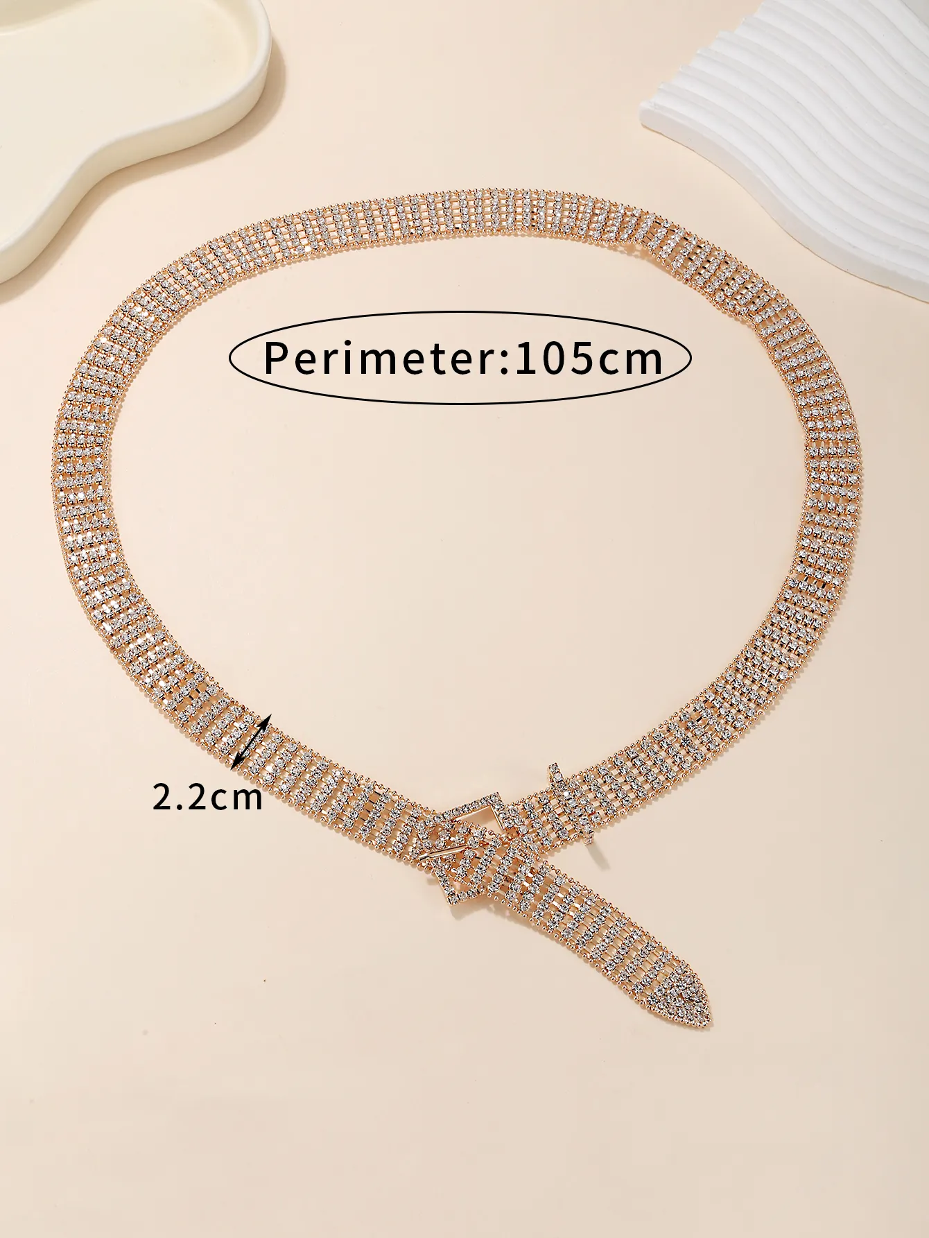 Super Quality Full Rhinestone Sexy Belts Women Cummerbunds Gold Shiny Diamond Crystal Waist Belt Accessories Chain Belt