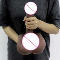 Muñeco de torso masculino realista con dildo grande y ano para masturbación femenina y gay.