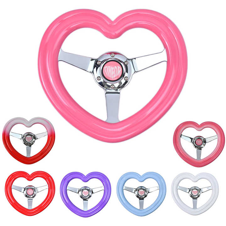 Tiypeor Exclusive Design ABS 320MM Heart Steering Wheel JDM Racing