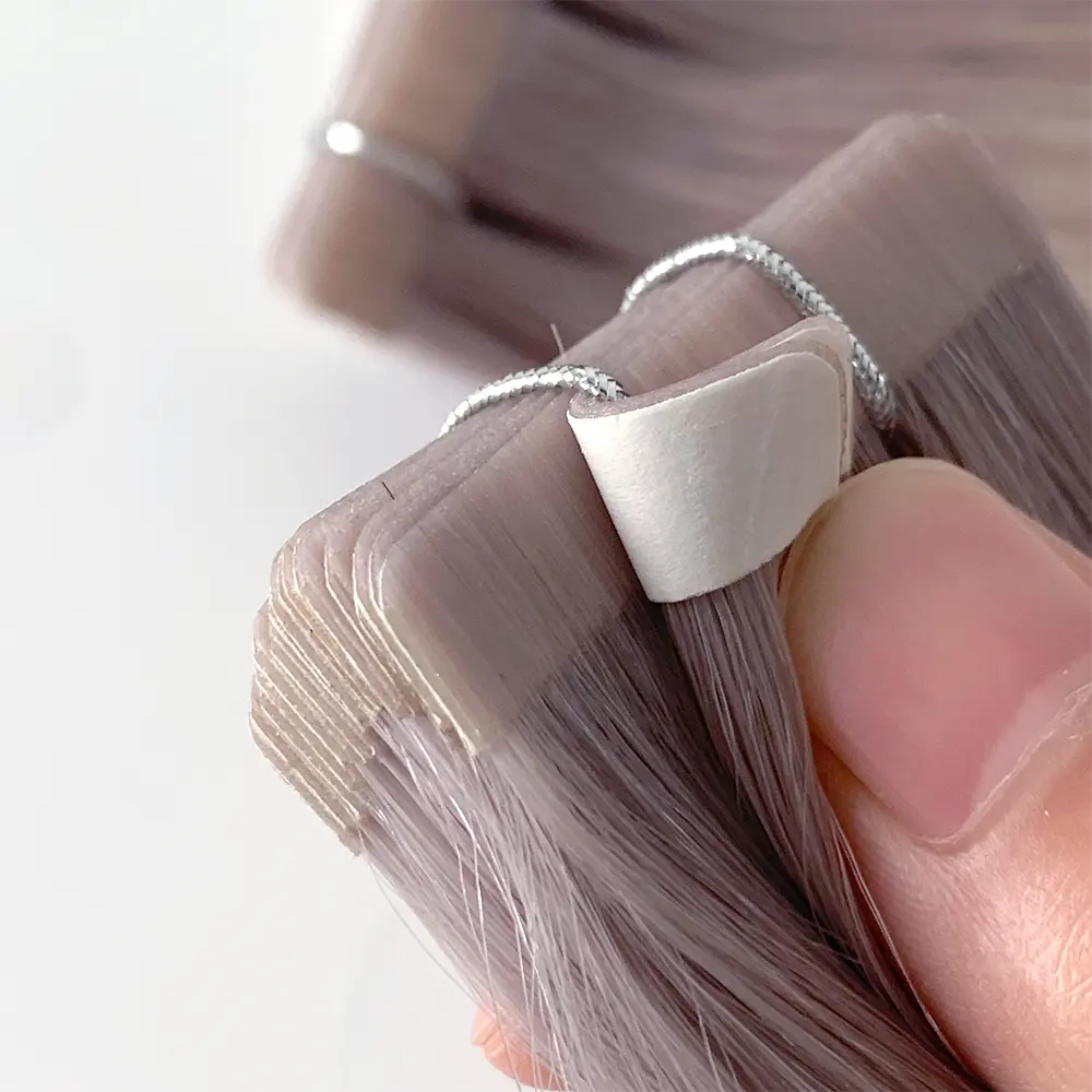Groothandel 20Inch Op Voorraad Dubbel Getekend Geen Kort Haar 100 Remy Menselijke Tape Haarverlenging