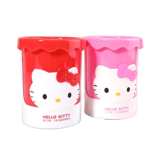 TOPSTHINK Wholesale Hello Kitty pen holder cute cylinder pencil holder for desk