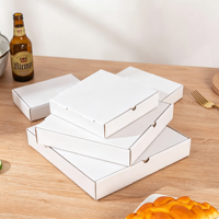 Boîte à pizza à emporter en carton ondulé écologique personnalisée avec estampage à chaud doré et revêtement UV, impression de logo personnalisée pour la restauration