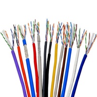 Kabel ST U/UTP CAT5E Stranded 4P*2*0.5 Kabel Jaringan LAN CMP PVC Tembaga Murni 305m/roll Warna Sesuai Pesanan