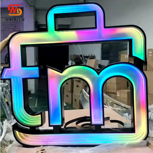 Signos de letras de marquesina RGB grandes modernos lisos decoración de bombilla Led signos de luz para decoración de eventos de fiesta de boda - Product Image 2