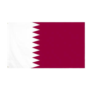 Bandera de Qatar de Poliéster de 3x5 Pies, Impermeable y Ecológica, Entrega Rápida - Product Image 1