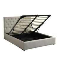 Rangement de Lit Queen Size moderne, ensemble en bois pour chambre à coucher, design moderne, pour Lit simple, King et Double
