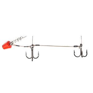 Ensemble <span class=keywords><strong>de</strong></span> leurres métalliques pour la pêche en eau douce Selco Big Soft Plastic Shad Stinger Rig pour la pêche à la traîne, leurres pour perches et sandres - Product Image 4