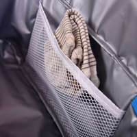 Sac de plage thermique double couche pour femmes avec fermeture éclair, sac de rangement pour l'été en plein air et en bord de mer