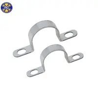 U Clamp Pipe Saddle Clamps 2 Holes U Type Stainless Steel Saddle Clamp For Conduit Pipe Strap