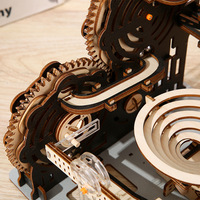 Hamaileon Fabricant de Puzzles Mécaniques de Circuit de Billes, Machine à Engrenages Cinétiques, Artisanat en Bois 3D Fait Main, Décoration de Bureau Motorisée pour Adultes