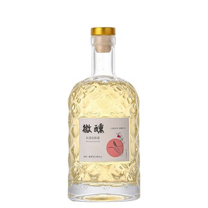 <span class=keywords><strong>Ln</strong></span> Stock Glas Weinflaschen 375ml 500ml Mode Whisky Gin Wodka Runde Weinflasche - Product Image 2