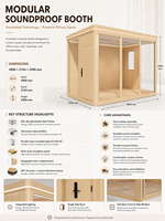 Maisonnette d'angle moderne pour jardin, maison mobile minimaliste, étanche, en aluminium, écologique, espace extérieur, pod de jardin