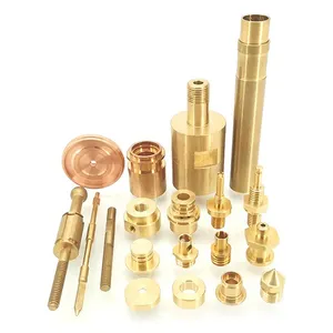 High Quality Machining Fabrication Milling Turning Services Custom Metal Precision CNC Turned Machined Copper Brass Parts