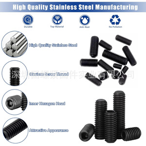 Internal Hex Screw Set 585pcs Metric Size M3 M4 M5 M6 M8 With Allen Wrenches For Machine Assembly - Product Image 2