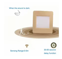 Lampe de nuit intelligente à LED Détecteur de mouvement radar Lumière d'escalier à LED 1W 2W 3W Lumière d'escalier encastrée