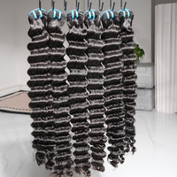 15A Mèches de cheveux humains indiens Deep Wave, vierges bruts, cuticules alignées, vente en gros, meilleure qualité, tissage de cheveux humains indiens bruts