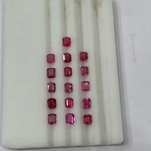 พลอยสปิเนลธรรมชาติสีชมพูแดง ไม่ผ่านการอบอุ่น ทรงแปดเหลี่ยม ขายส่งราคาพิเศษ - Product Image 5