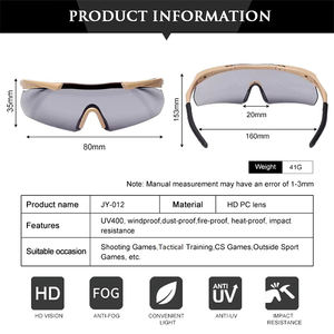 نظارات تكتيكية للجنسين مع توصيل سريع وعدسات مستقطبة قابلة للتبديل، نظارات أمان للرماية والصيد والمشي لمسافات طويلة والرياضة - Product Image 5