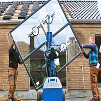 Nouveau ventouse de levage à batterie pour usage extérieur sur terrain accidenté, capacité de charge 400 kg