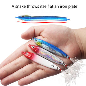 صفيحة حديدية على شكل ثعبان مائي ، لوازم صيد سمك لويا ، طعم صيد بحري رسم بعيد الرصاص - Product Image 2