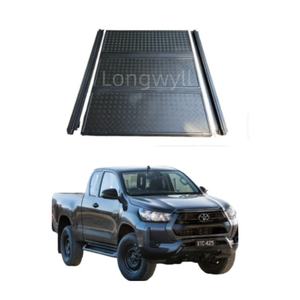 Longwyll, cubierta deslizante de tres pliegues de alta calidad, cubierta de Tonneau deslizante para camioneta para Toyota <span class=keywords><strong>HILUX</strong></span> <span class=keywords><strong>SR</strong></span> - Product Image 1