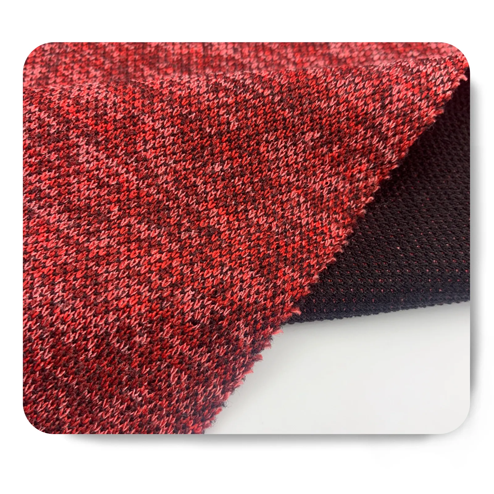 Ấn độ vải hacci Poly Rayon span Stretch tùy chỉnh đan Bicolor vải cho phụ nữ may mặc giá rẻ chất lượng
