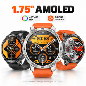 Montre connectée K69 avec écran AMOLED super grand de 1,75 pouce, modes sportifs, batterie ultra grande de 730 mAh, lampe torche LED, montre connectée sport - Product Image 4