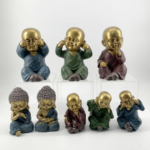 Tượng Sư Thiếu Lâm Màu Đá Lớn Trang Trí Sân Vườn - Product Image 4