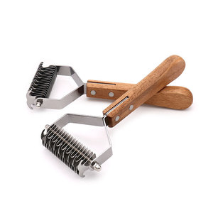 Pettine Ecologico Amor per Cani di Taglia Grande in Legno per Pelo Dorato Accessori per Teddy - Product Image 3