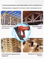 Outil professionnel NAILTASK DCFN3490 34 °   Cloueur à bande de papier pour demi-clous, idéal pour les cadres en bois et les palettes, durable pour les travaux de menuiserie
