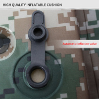 Matelas gonflable de camouflage demi-pliant épaissi, isolation fraîche résistante à l'humidité de petite taille pratique à transporter