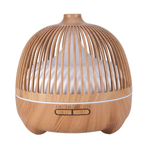 Difusor de aromaterapia esencial Birdcage de 550ML, humidificador de grano de madera, difusor de Aroma de aceite eléctrico ultrasónico con Control remoto - Product Image 1