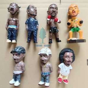 Hot Halloween drôle <span class=keywords><strong>rappeur</strong></span> lunettes de soleil tatouage <span class=keywords><strong>gros</strong></span> artiste résine Figure ornements artisanat petits ornements - Product Image 6