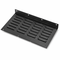Grille de ventilation en acier au carbone avec panneau à persiennes, estampée sur mesure, thermolaquée, certifiée ISO-9001, pour le refroidissement des armoires de générateurs, OEM