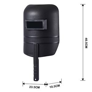 YS-KD8015-2 riciclato PP allargato cappuccio saldatore in vetro esteso esterno casco per saldatura tenuto in mano visiera economica con manico - Product Image 2
