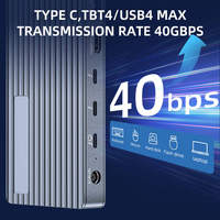Stasiun Docking USB4 13 Port USB C Hub 40Gbps HDMI 2.1 8K 60Hz 2.5G LAN PD 100W Pembaca Kartu SD TF Kompatibel Dengan Thunderbolt 4