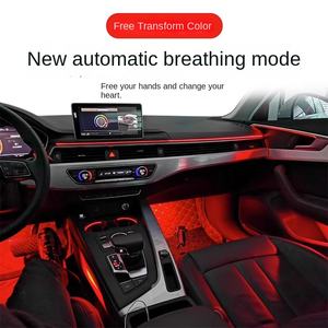 Lampe d'ambiance 64 couleurs pour <span class=keywords><strong>Audi</strong></span> A6L A4 A5 A3 Q5L A8 Q2L Q3 Q7 Éclairage intérieur automatique spécial pour véhicule - Product Image 6