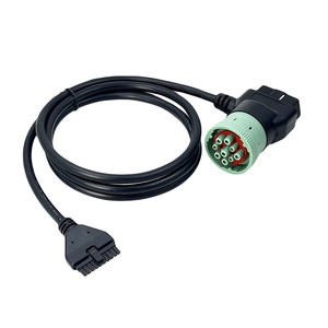 Lector <span class=keywords><strong>de</strong></span> Códigos AOTAI J1939 OBD, Adaptador <span class=keywords><strong>de</strong></span> 9 Pines Macho a 16 Pines y 10 Pines, Compatible con PT30 ELD Logbook ECM con DOT, Universal para Camiones - Product Image 2