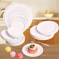Assiettes en papier jetables de différentes tailles, assiettes en papier de qualité alimentaire, impression personnalisée pour le camping, les pique-niques, les restaurants, les plats à emporter