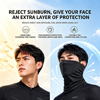 Cache-cou multifonction 100 % soie glacée ultra-douce pour activités extérieures, protection UV, couvre-visage pour moto, randonnée et protection solaire rafraîchissante