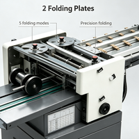 Plieuse de papier automatique multifonctionnelle à grande vitesse, prend en charge les formats A3 et A4, spécialement conçue pour plier les prospectus