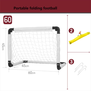 But de football pliable transfrontalier pour enfants, jouet de football simple et portable, pour la maternelle, intérieur/extérieur, <span class=keywords><strong>en</strong></span> matériau PP, sans nœuds - Product Image 3
