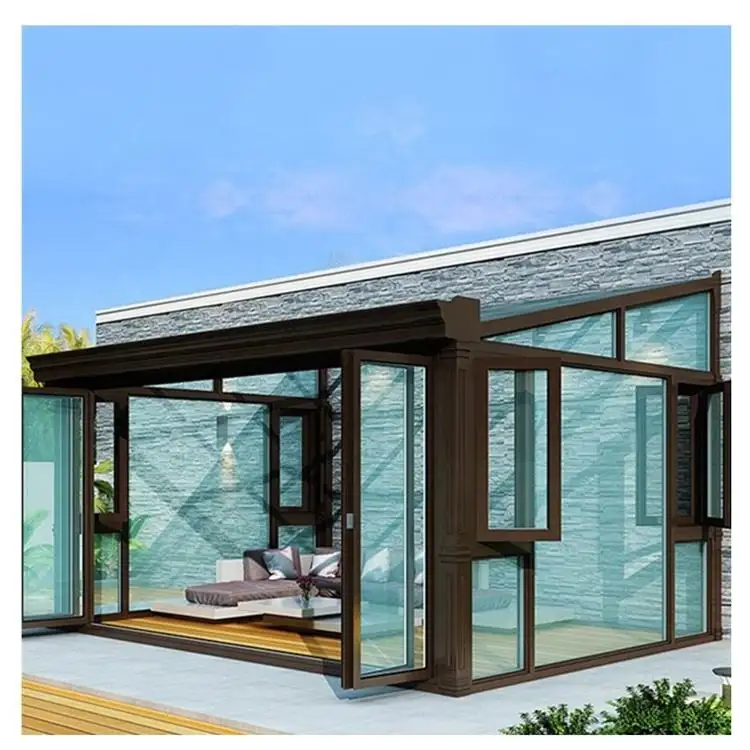 4 Seizoen Veranda Gehard Glas Lowes Glazen Huis Aluminium Diy Home Veranda