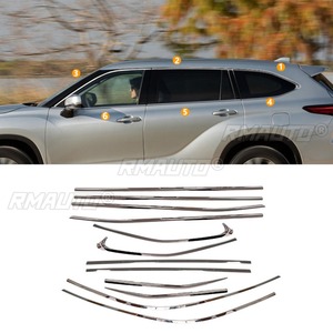 Tira Decorativa para Ventana de Coche, Marco de Puerta Exterior de Acero Inoxidable para Toyota Highlander 2007-2013, Kit de Carrocería, Accesorios para Coche - Product Image 4