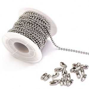 Venta a granel 2,4mm Dog Tag Chain Ball Chain Fabricante Cadena DE BOLAS DE ACERO INOXIDABLE - Product Image 3