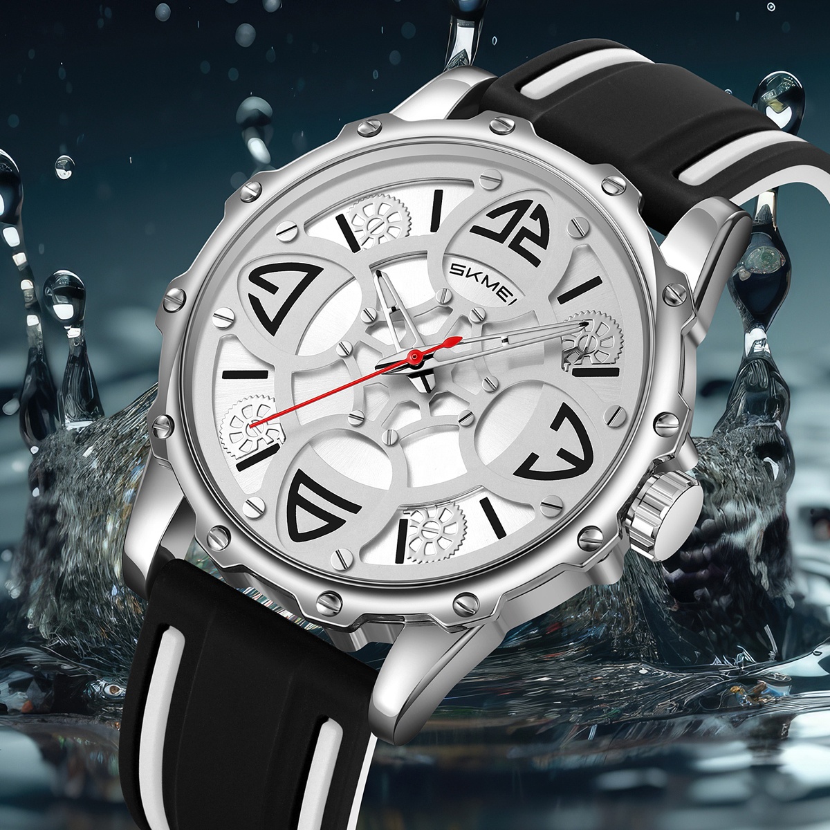 SKMEI 9342 Man Business Clover Wristwatch - Waterproof Luxury Sport