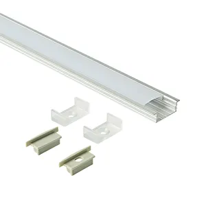 Led Extrusion aluminum Profile recessed channel With 8mm 10mm width led strip For Led ceiling/wall Light